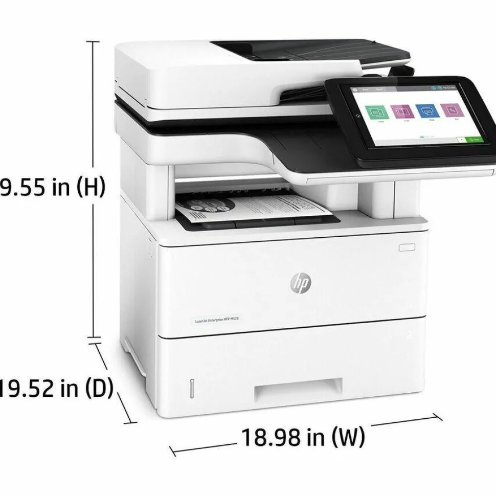 HP LaserJet Enterprise MFP M528dn Multifunction Laser Printer, Copy/Print/Scan