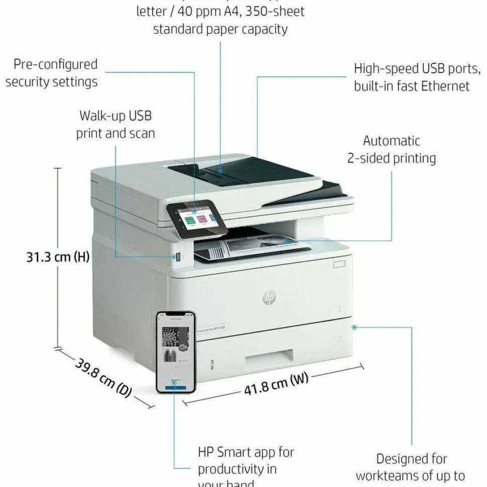 HP LaserJet Pro 4001dn Laser Printer