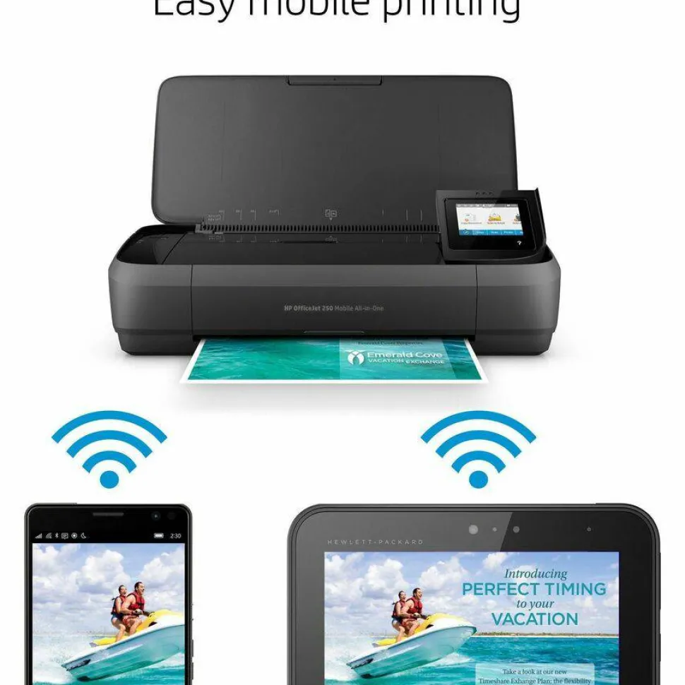 HP OfficeJet 250 Wireless Inkjet All-In-One Color Printer