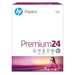 HP Premium24 Laser Paper, 1 Ream, Smooth, White, Letter Size (8 1/2