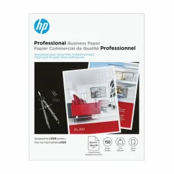 HP Professional Business Paper, 52 lb Bond Weight, 8.5 x 11, Glossy White, 150/Pack