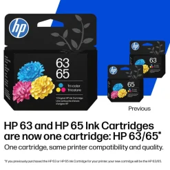 HP 63/65 Tri-color Original Ink Crtg
