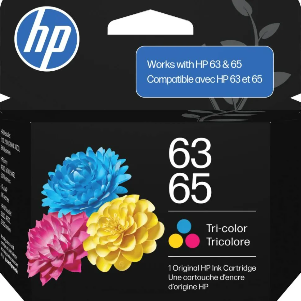 HP 63/65 Tri-color Original Ink Crtg