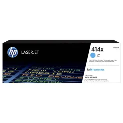 HP 414X Cyan High Yield Toner Cartridge, W2021X