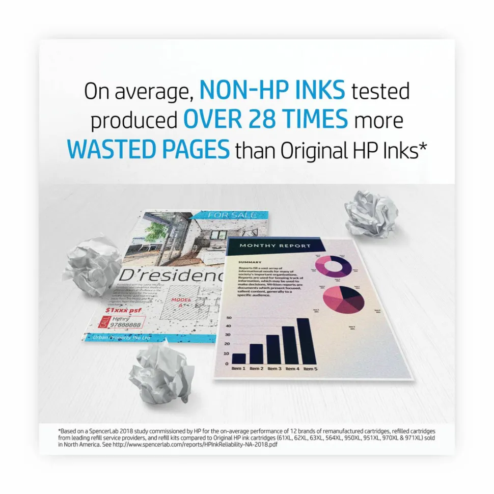 HP 64XL Tri-Color High-Yield Ink Cartridge, N9J91AN