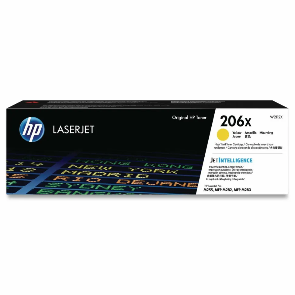HP 206X, (W2112X) High-Yield Yellow Original LaserJet Toner Cartridge