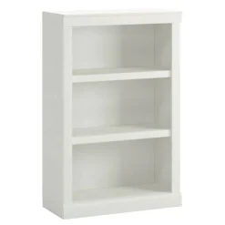 45"H 3-Shelf Bookcase, Arctic White