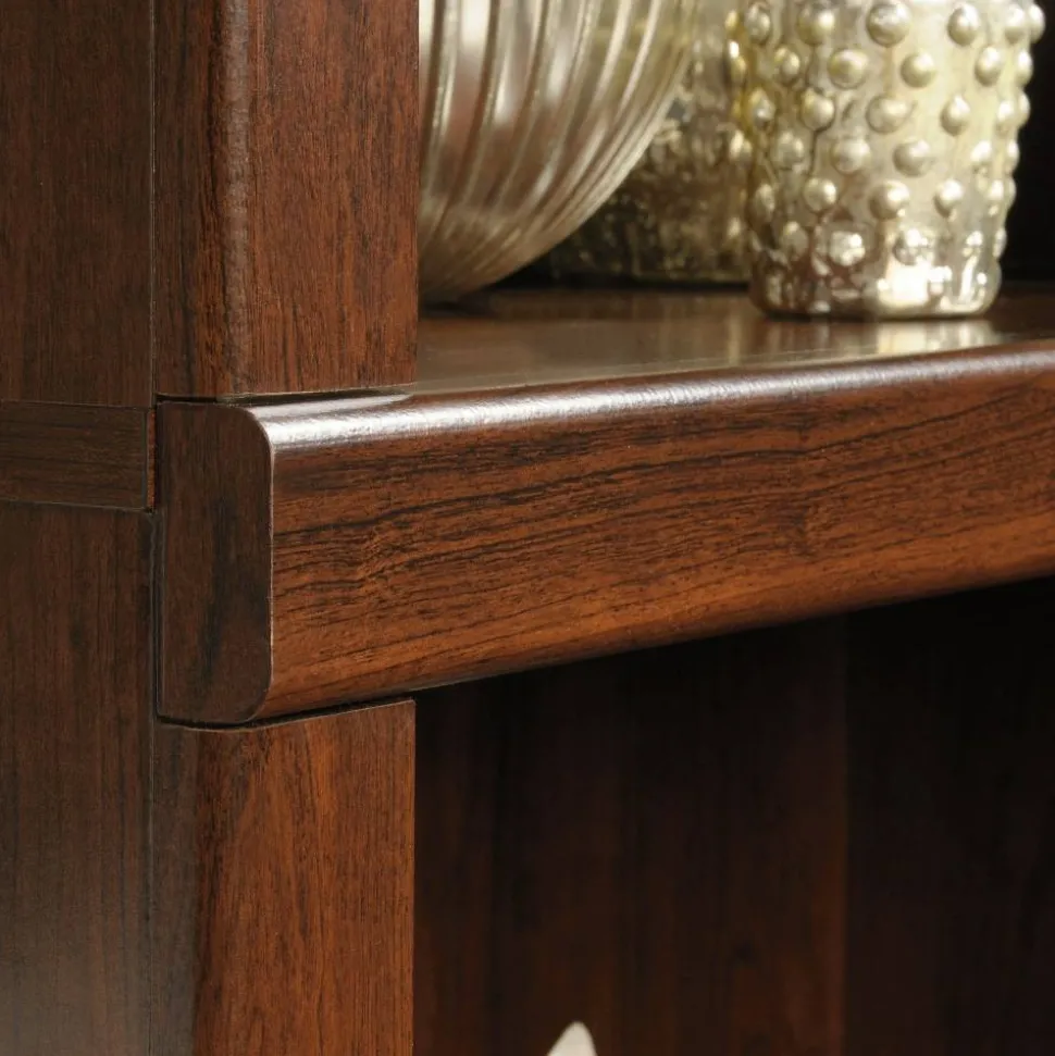 72"H 5-Shelf Bookcase, Mulled Cherry