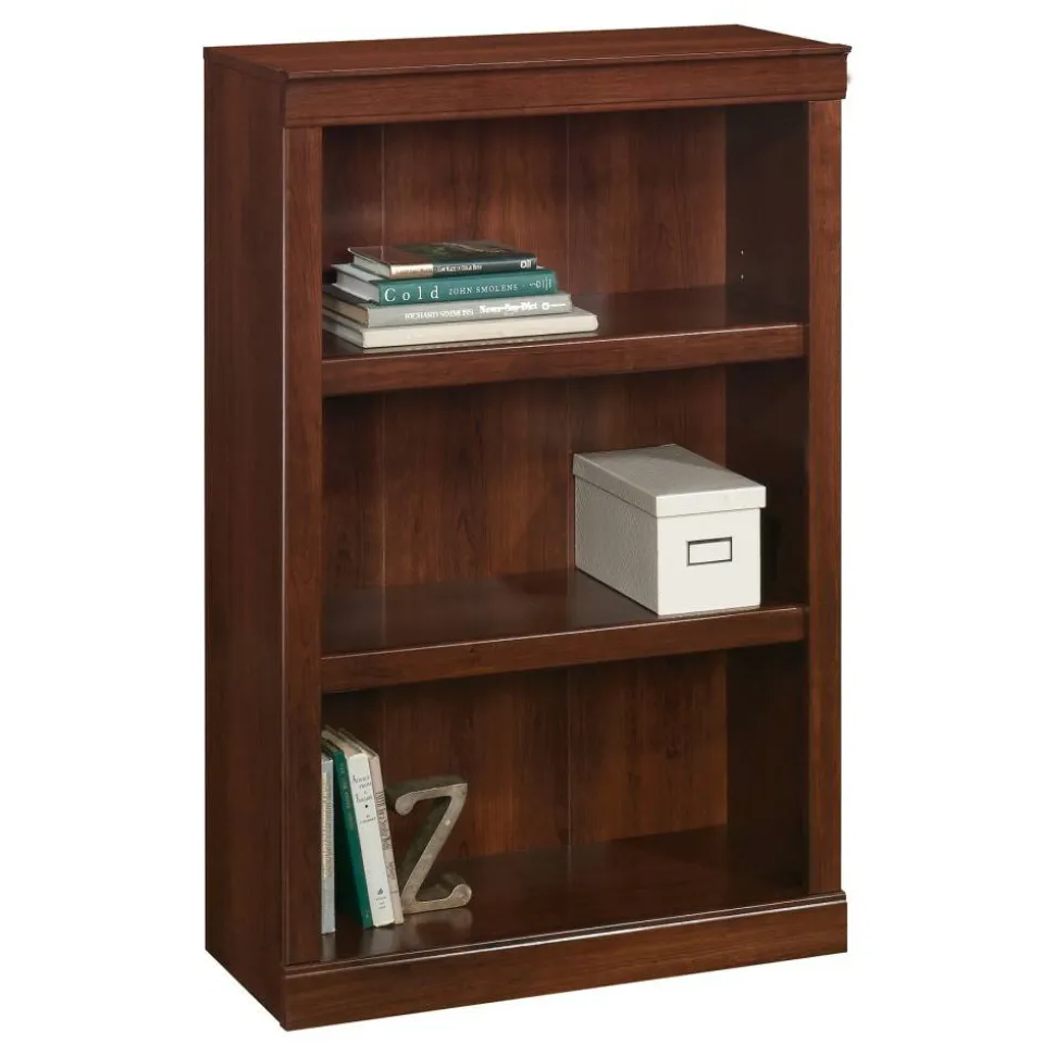 45"H 3-Shelf Bookcase, Mulled Cherry