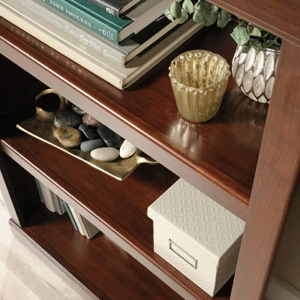 45"H 3-Shelf Bookcase, Mulled Cherry