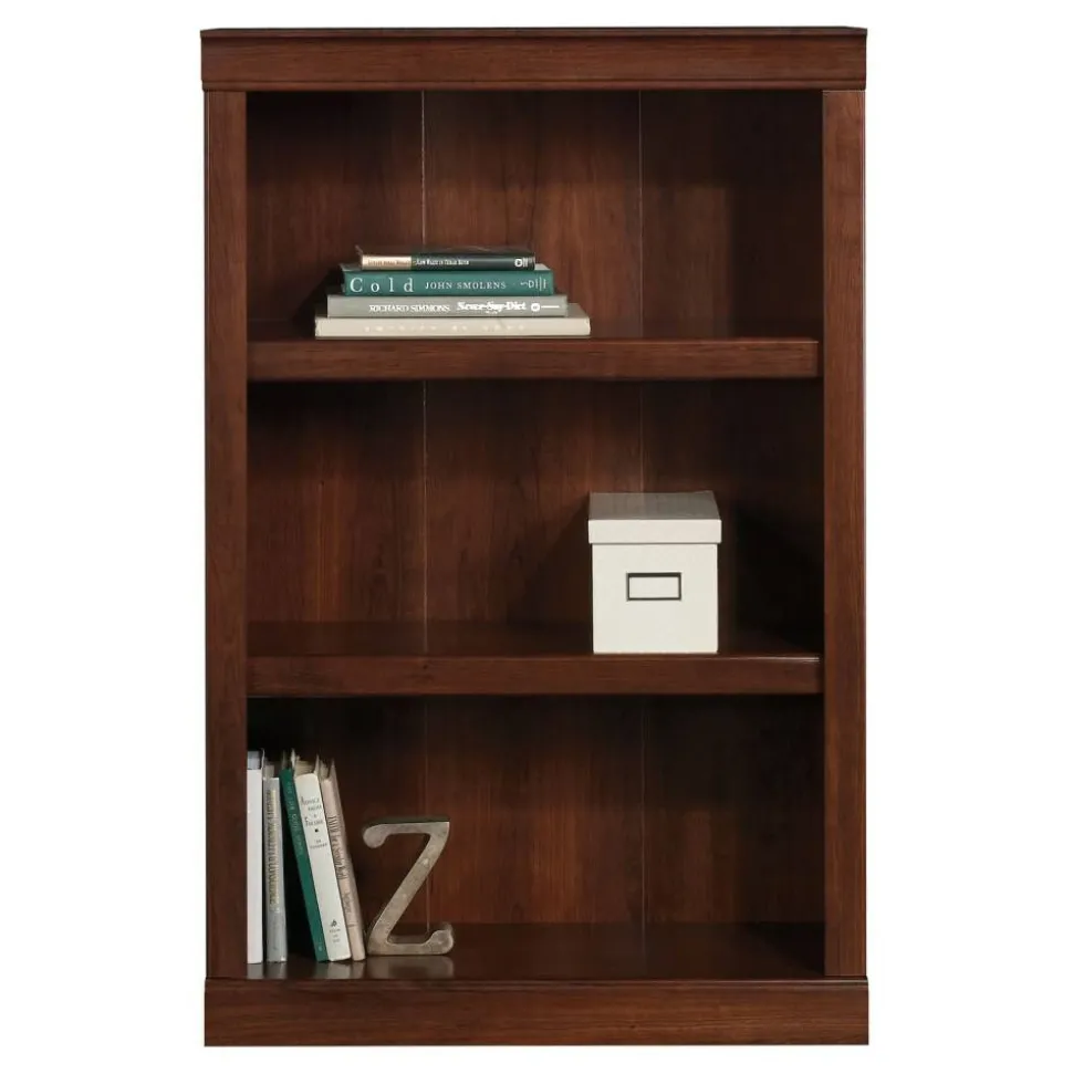 45"H 3-Shelf Bookcase, Mulled Cherry