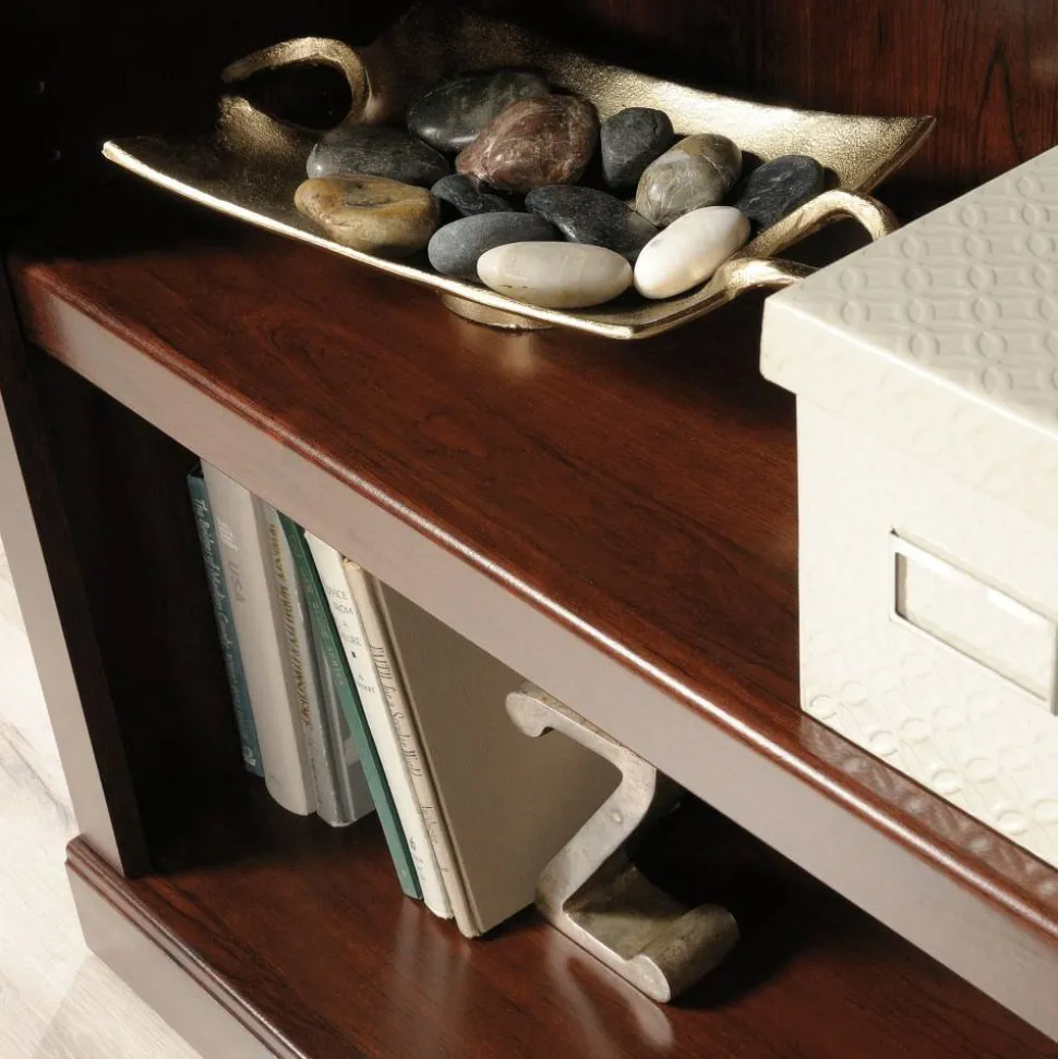45"H 3-Shelf Bookcase, Mulled Cherry
