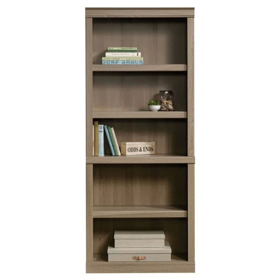 72"H 5-Shelf Bookcase, Spring Oak