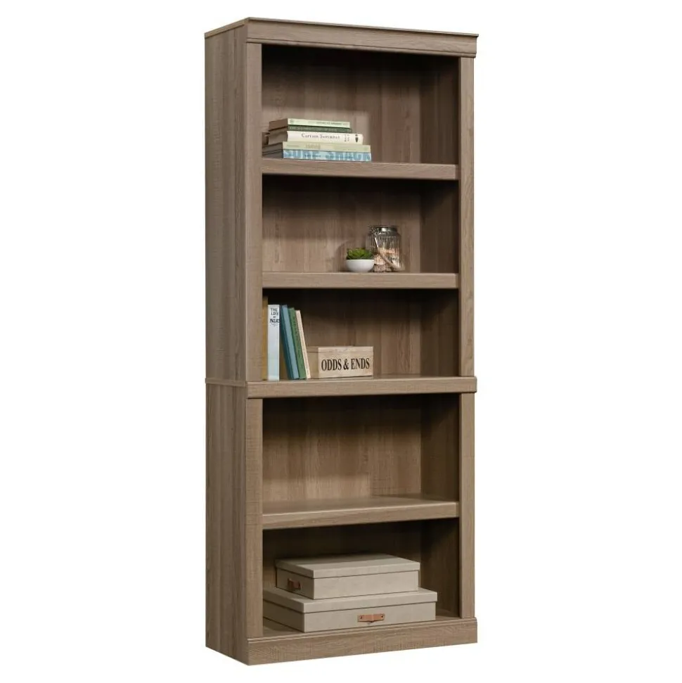72"H 5-Shelf Bookcase, Spring Oak