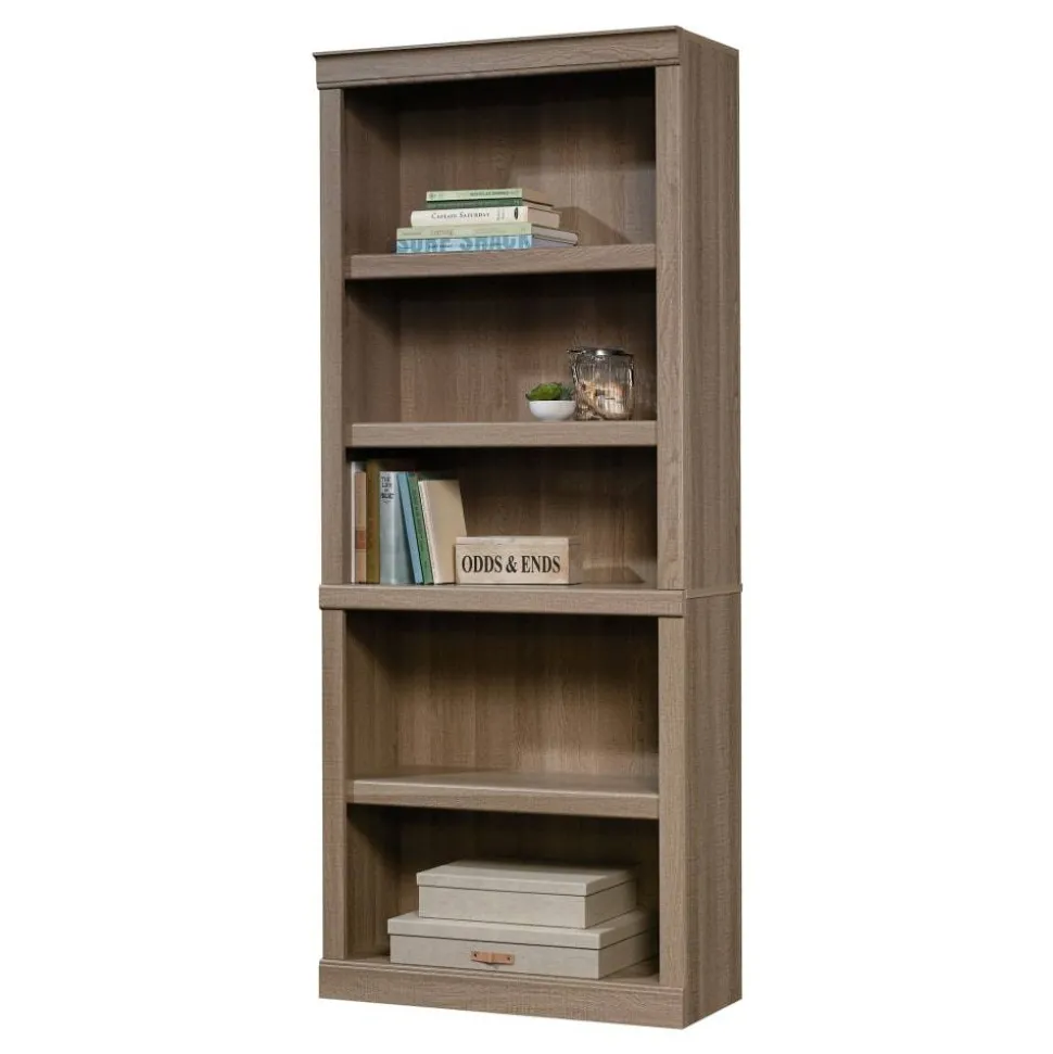 72"H 5-Shelf Bookcase, Spring Oak