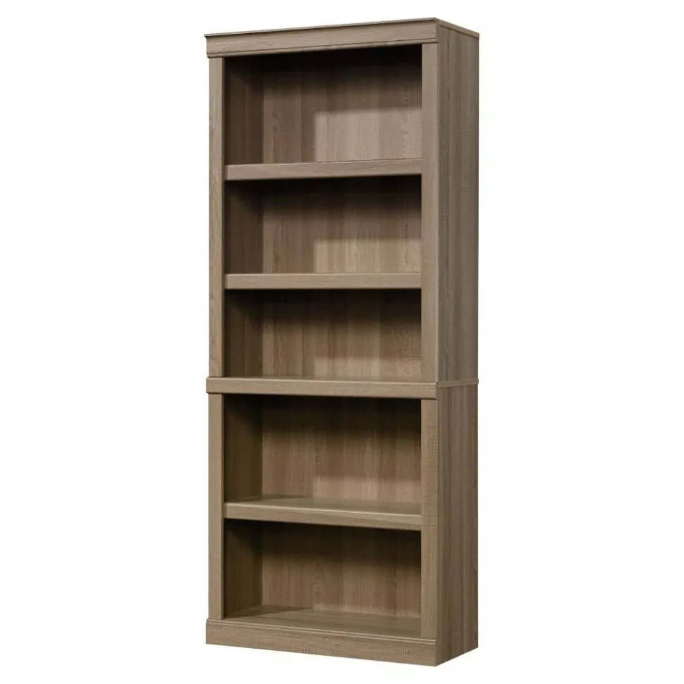 72"H 5-Shelf Bookcase, Spring Oak