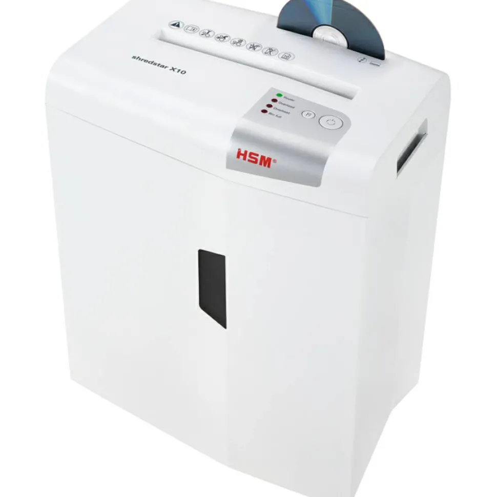 HSM Shredstar 10 Sheet Cross-Cut Shredder, X10