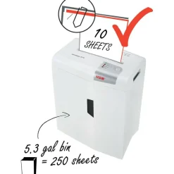HSM Shredstar 10 Sheet Cross-Cut Shredder, X10