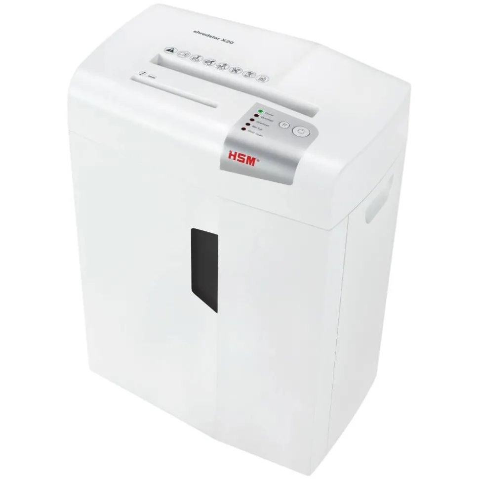 HSM shredstar X20 Cross Cut Shredder - Cross Cut - 20 Per Pass - 6.9 gal Waste Capacity