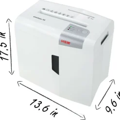 HSM shredstar X5 5 Sheet Cross-Cut Shredder, HSM1043W