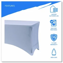 Iceberg Stretch Fabric Table Cloth, 72