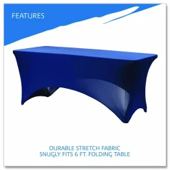 Iceberg Stretch Fabric Table Cover, 72