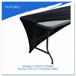 Iceberg Stretch Fabric Table Cover, 96