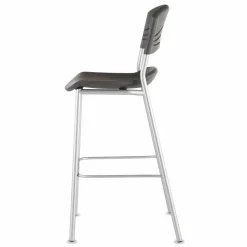 Iceberg CaféWorks Bistro Stool, Graphite/Silver