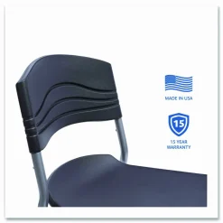 Iceberg CaféWorks Bistro Stool, Graphite/Silver