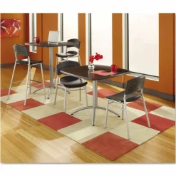 Iceberg CaféWorks Bistro Stool, Graphite/Silver