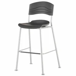 Iceberg CaféWorks Bistro Stool, Graphite/Silver