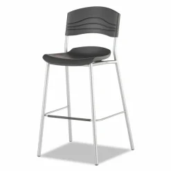 Iceberg CaféWorks Bistro Stool, Graphite/Silver