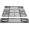 Iceberg Folding Picnic Table, 17.5"H x 72"W x 12"D Bench, 29"H x 72"W x 29"D Table Top