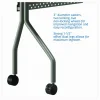 Iceberg OfficeWorks Mobile Training Table, Rectangle, Gray