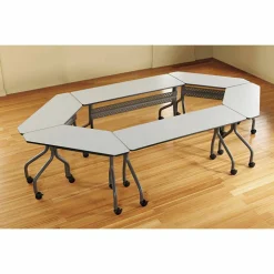 Iceberg OfficeWorks Mobile Training Table, Rectangle, Gray