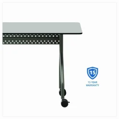 Iceberg OfficeWorks Mobile Training Table, Rectangle, Gray