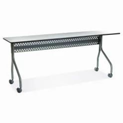 Iceberg OfficeWorks Mobile Training Table, Rectangle, Gray