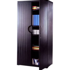 Iceberg OfficeWorks Storage Cabinet, 72"H x 36"W, Black
