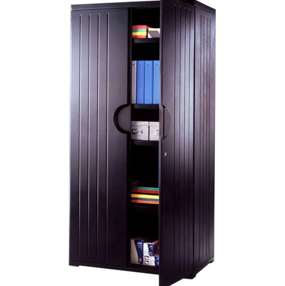 Iceberg OfficeWorks Storage Cabinet, 72"H x 36"W, Black