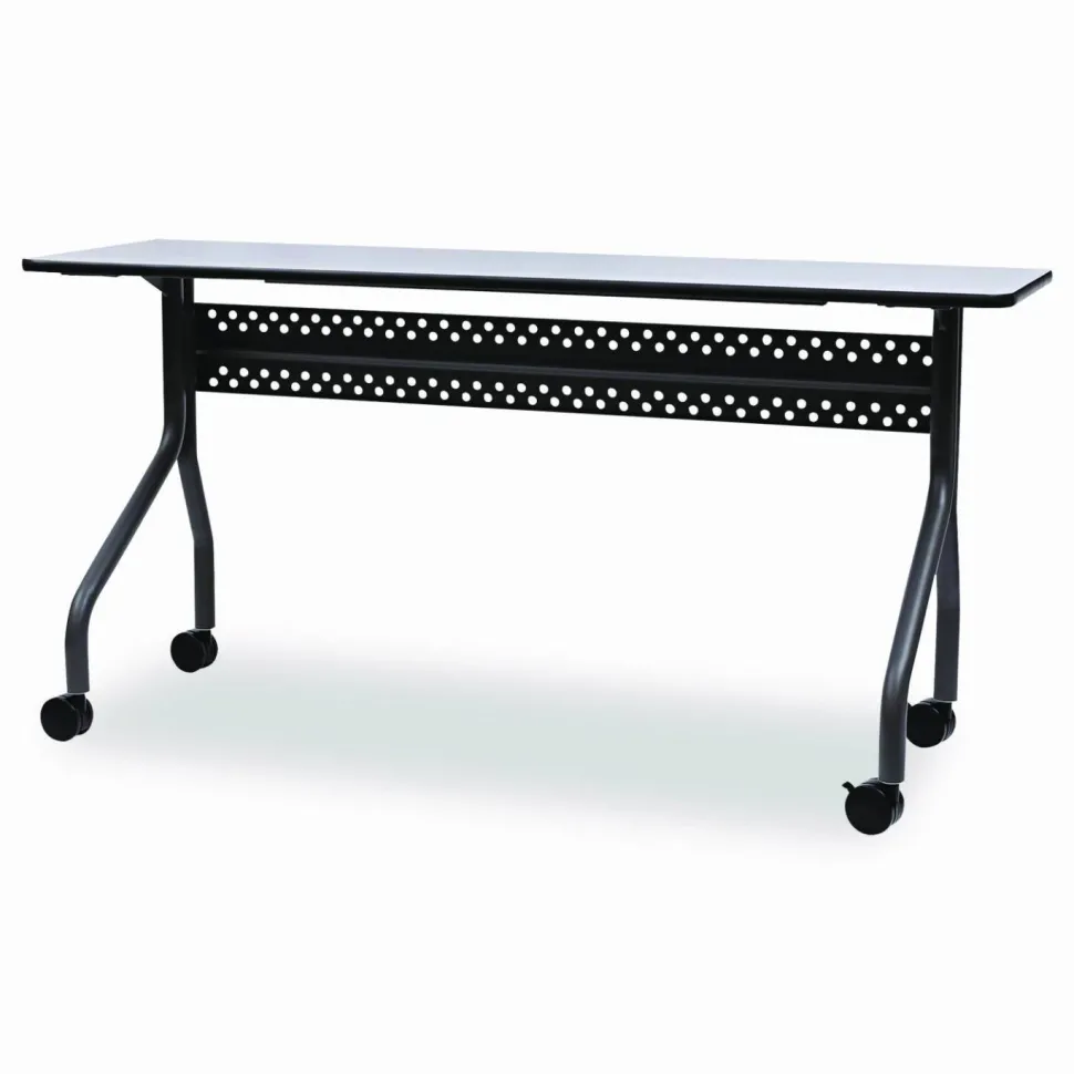 Iceberg OfficeWorks 60"W Mobile Training Table, Rectangle, Gray