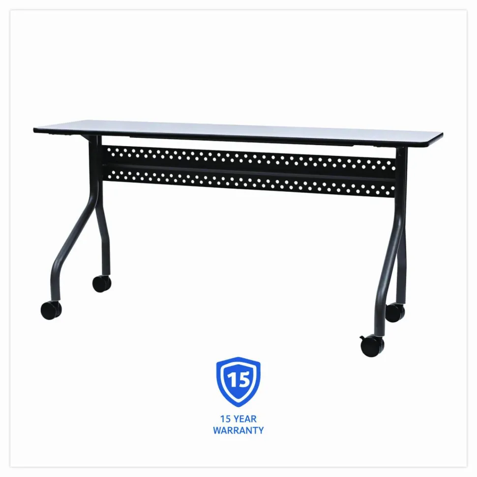 Iceberg OfficeWorks 60"W Mobile Training Table, Rectangle, Gray
