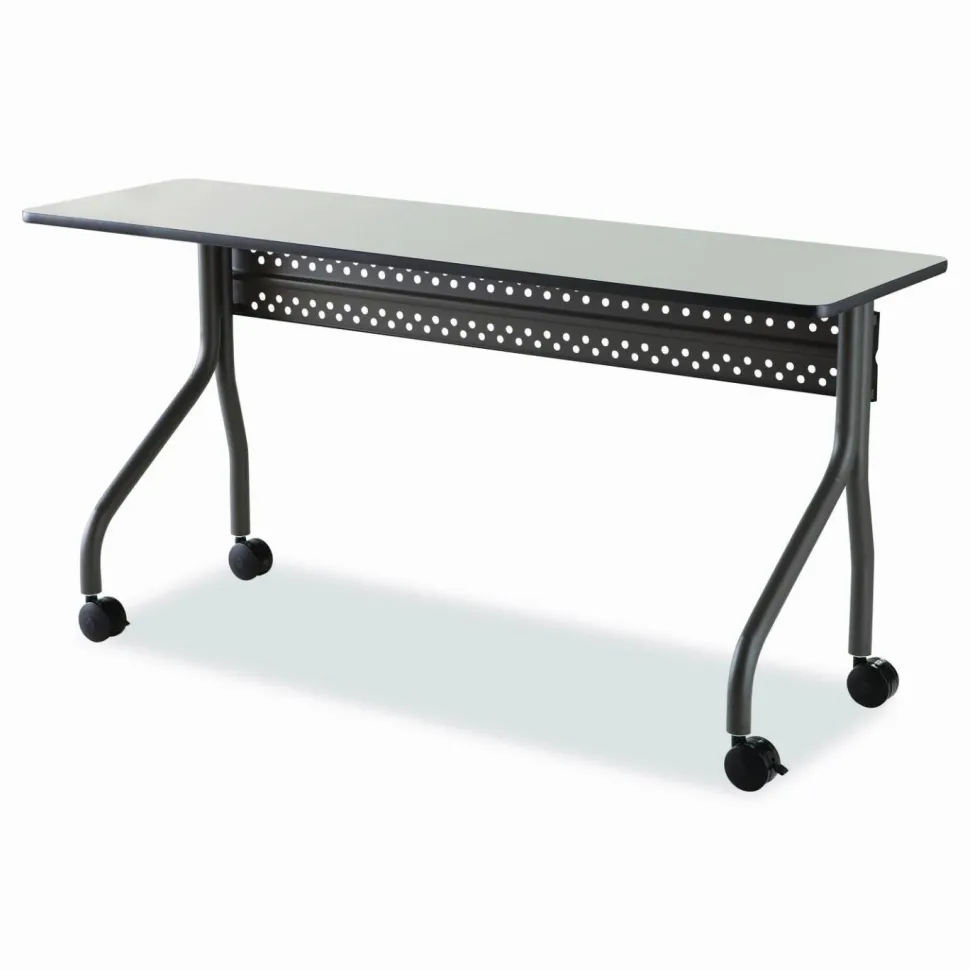 Iceberg OfficeWorks 60"W Mobile Training Table, Rectangle, Gray