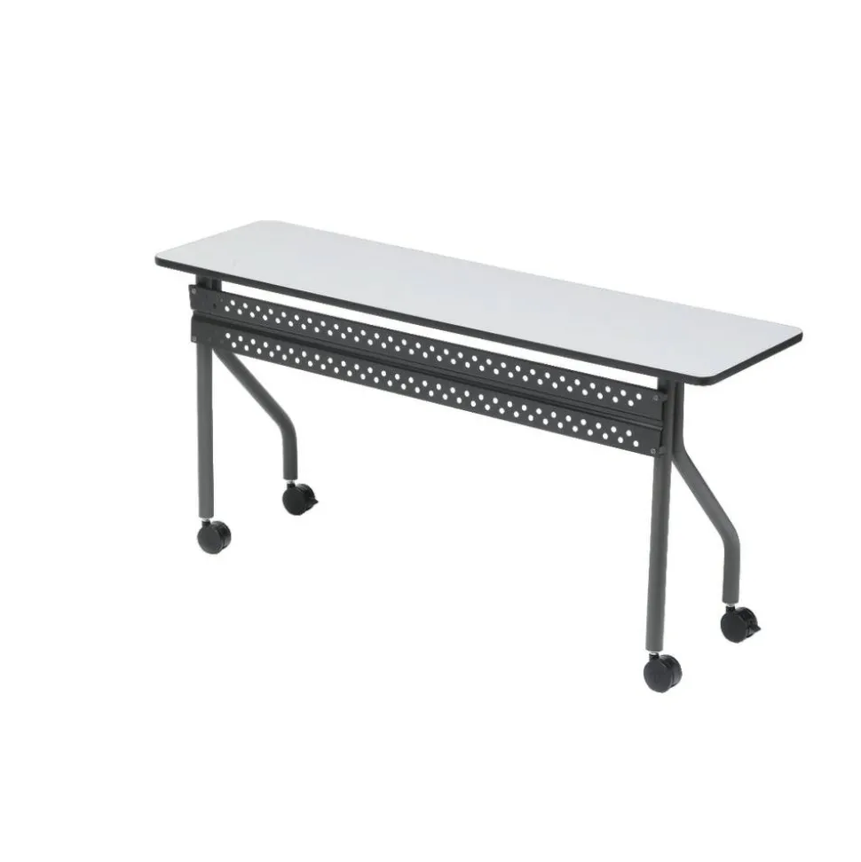 Iceberg OfficeWorks 60"W Mobile Training Table, Rectangle, Gray