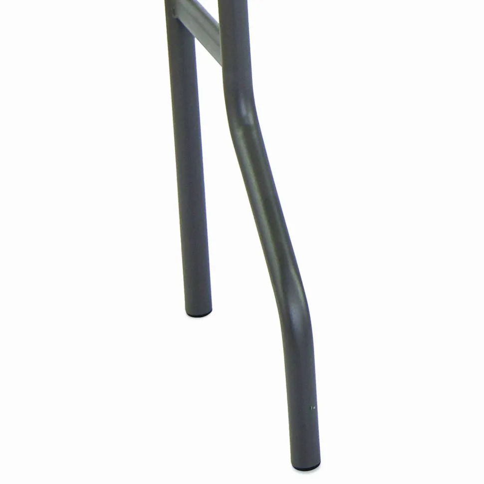 Iceberg Resin Folding Table, 60"W x 18"D, Platinum/Black
