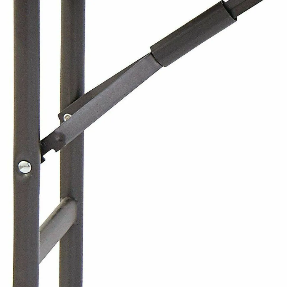 Iceberg Resin Folding Table, 60"W x 18"D, Platinum/Black