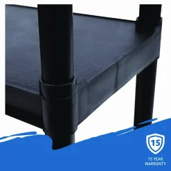 Iceberg 4-Shelf Open Storage System, Black
