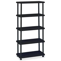 Iceberg 5-Shelf Open Storage System, Black