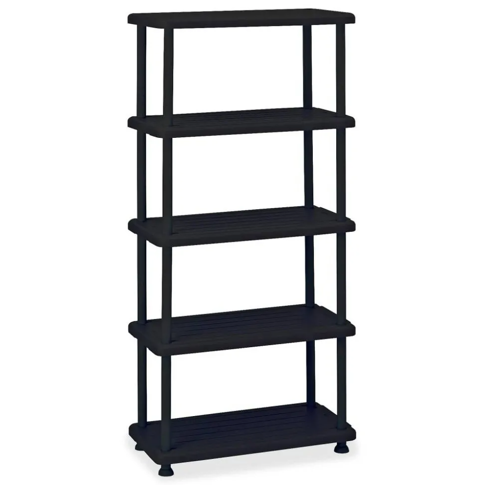 Iceberg 5-Shelf Open Storage System, Black