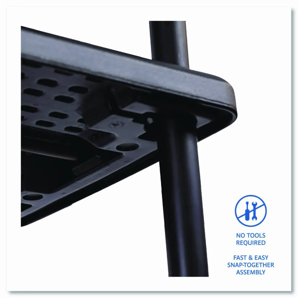 Iceberg 5-Shelf Open Storage System, Black