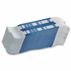 Iconex Color-Coded Kraft Currency Straps, Self-Adhesive, Ones, $100 Strap, Blue/White, 1,000/Pack